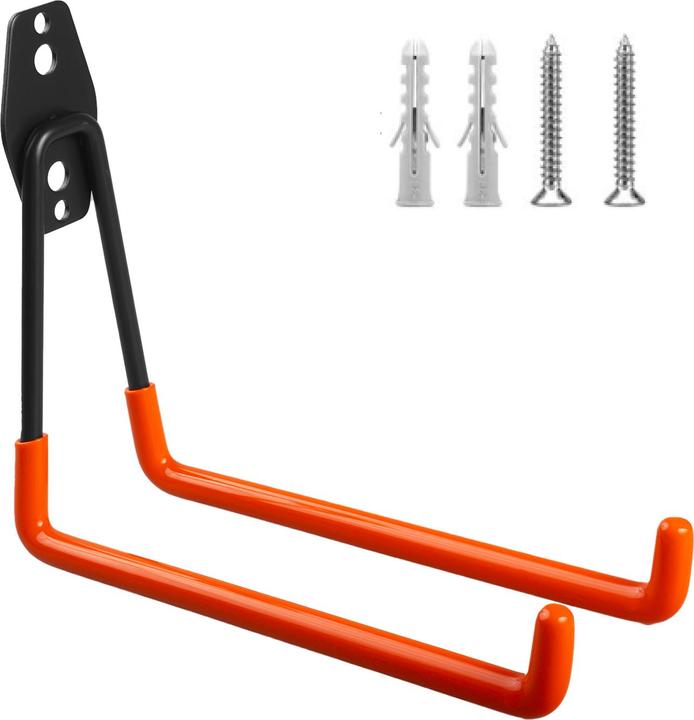 Image du produit Maclean Crochet mural en acier pour garage 25kg MC-444