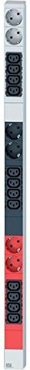 Produktbild Bachmann IT PDU ALU 0HE 12x C13 6x Schutzkontakt 3x 16A CEE rot
