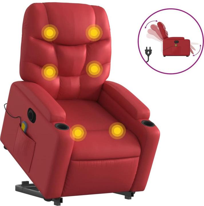 Produktbild VidaXL Massagesessel mit Aufstehhilfe Elektrisch Kunstleder