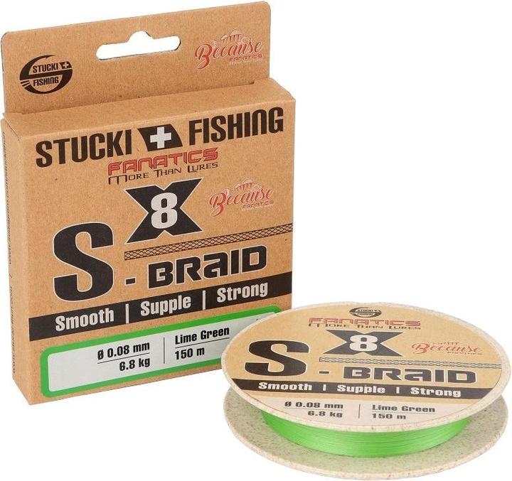 Stucki Fishing Treccia S X8, verde lime