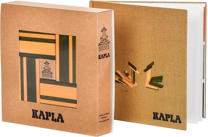 Image du produit Kapla Color olive-jaune avec livre