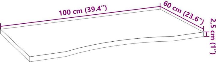 Produktbild vidaXL Macie (100 x 60 x 2.5 cm)