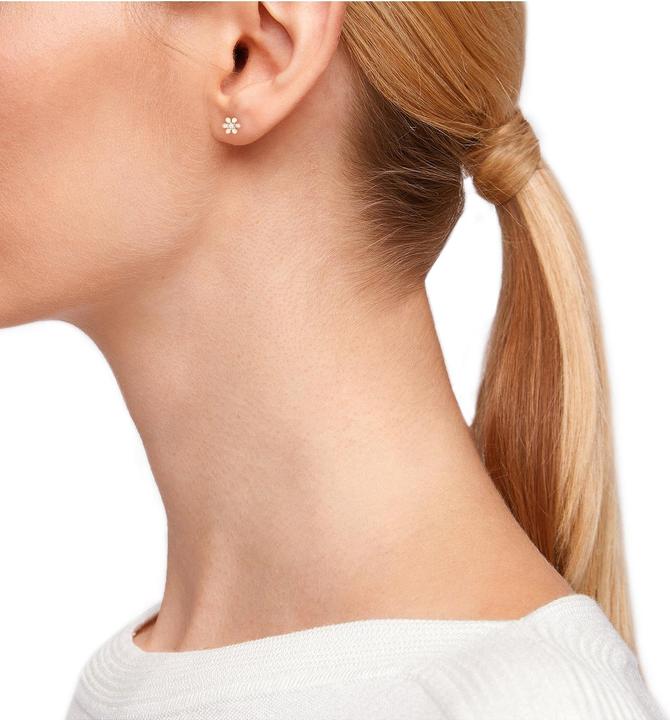 Image du produit S.Oliver Boucles d'oreilles pour femmes, argent 925 sterling, zirconium (synth.) | fleur (Argent 925)