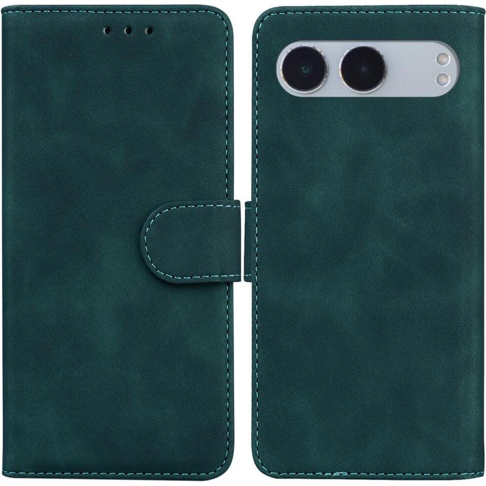 Cover-Discount OnePlus Nord 4 - Solide Leder Etui Hülle (OnePlus Nord 4), Smartphone Hülle, Grün