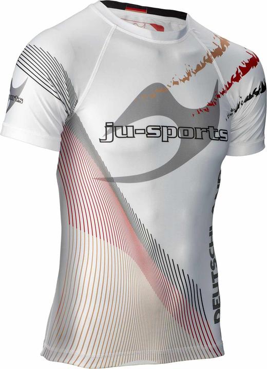 Actual product image Ju-Sports Rashguard Pro C18 Germany short sleeve white (L)