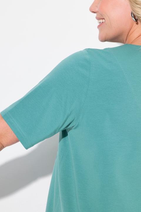Produktbild Ulla Popken T-Shirt, A-Linie, Tunika-Ausschnitt, Halbarm (62)
