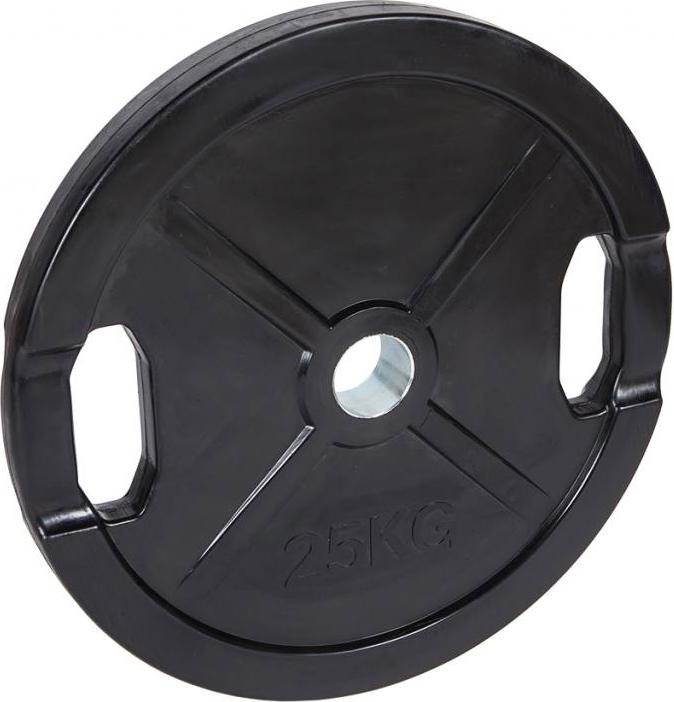 Actual product image Fitcom Rubberised Olympia weight plate (1 x 25 kg)