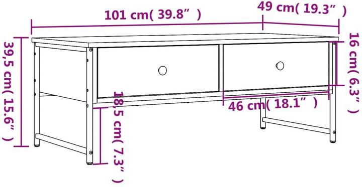 Produktbild vidaXL Couchtisch