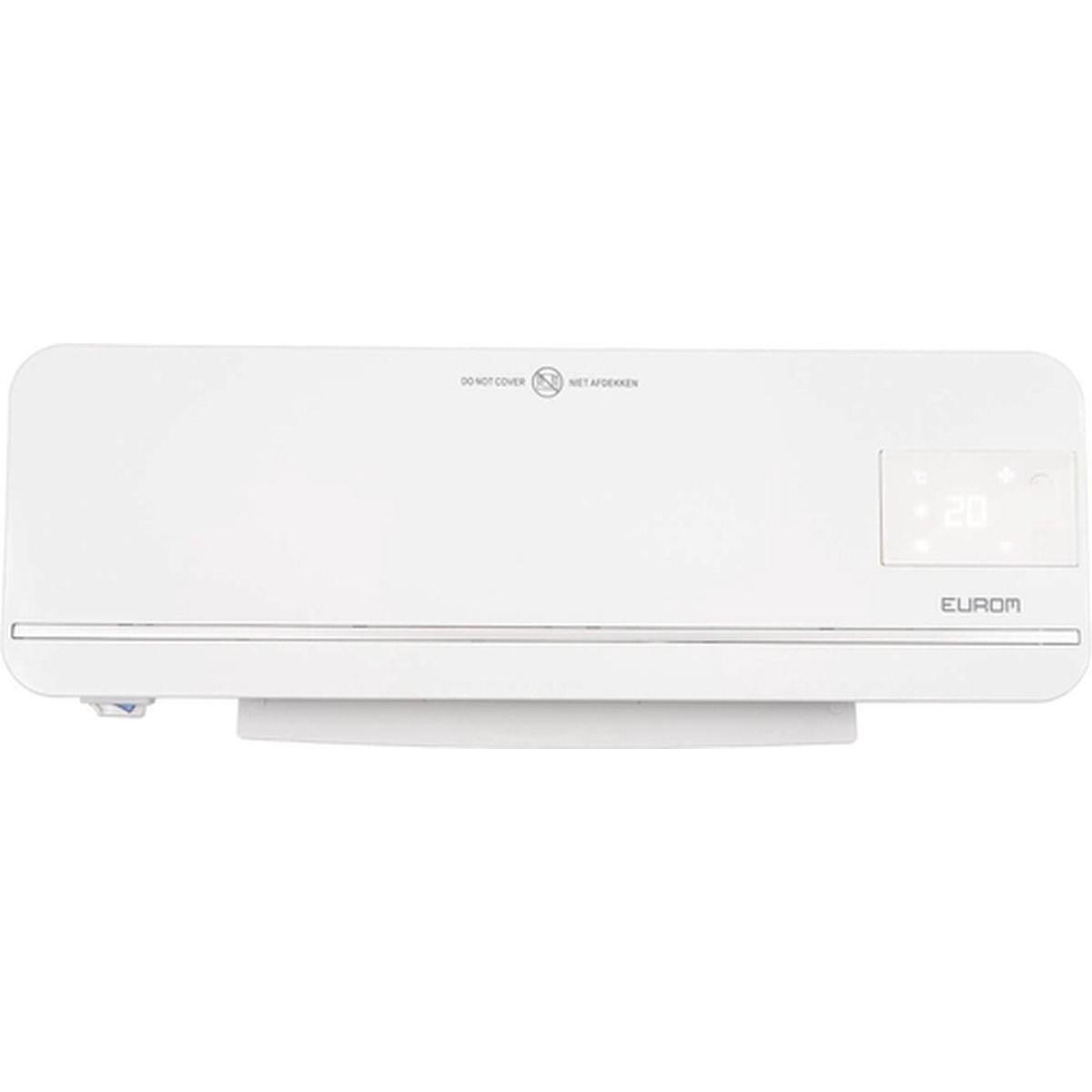 Eurom Termoventilatore in ceramica Sani-Wall-Heat 2000 2000 Wat incluso WiFi e telecomando, Radiatore