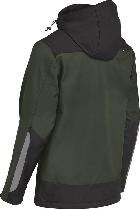 Actual product image FHB Men's softshell jacket JANNIK olive green, black size M (M)