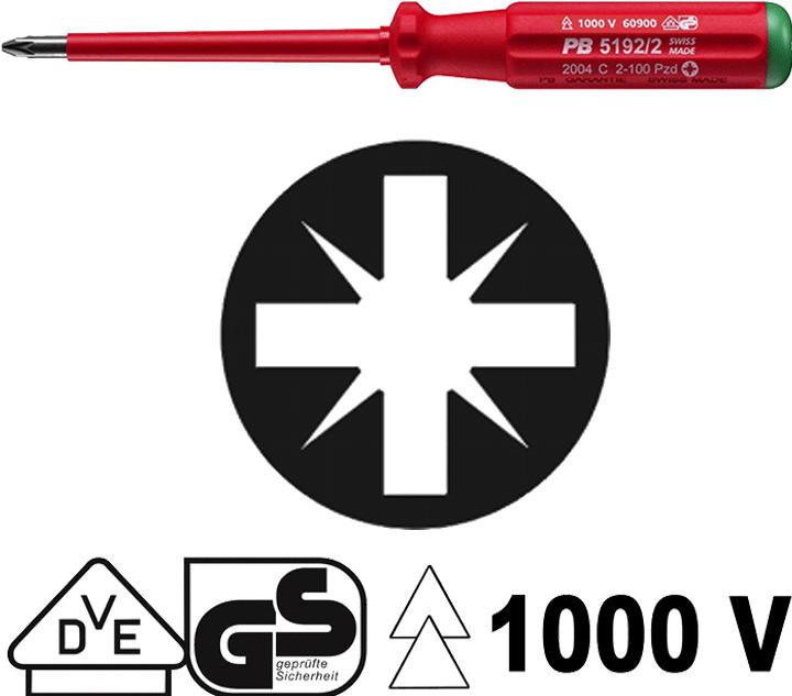Actual product image PB Swiss Tools Screwdriver PB 5192 4-200 (Pozidriv cross recess (PZ))