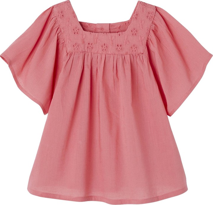 Image du produit Vertbaudet Blouse bébé avec broderie ajourée (68)