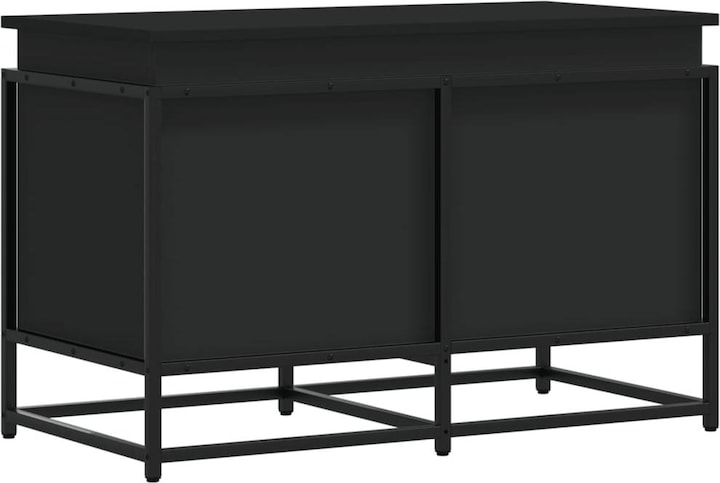 Produktbild VidaXL Aufbewahrungsbox mit Deckel Spielzeugkiste Auflagenbox Kissenbox Schwarz