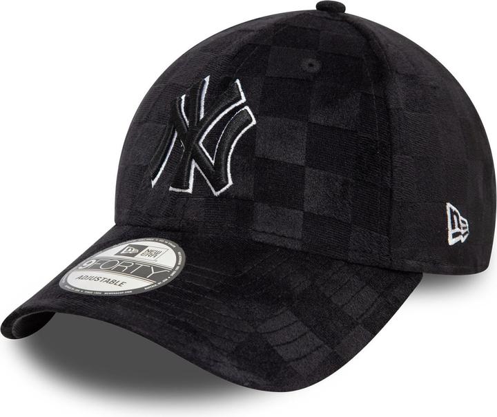 Produktbild New Era 9Forty Strap Cap - Check New York Yankees Schwarz