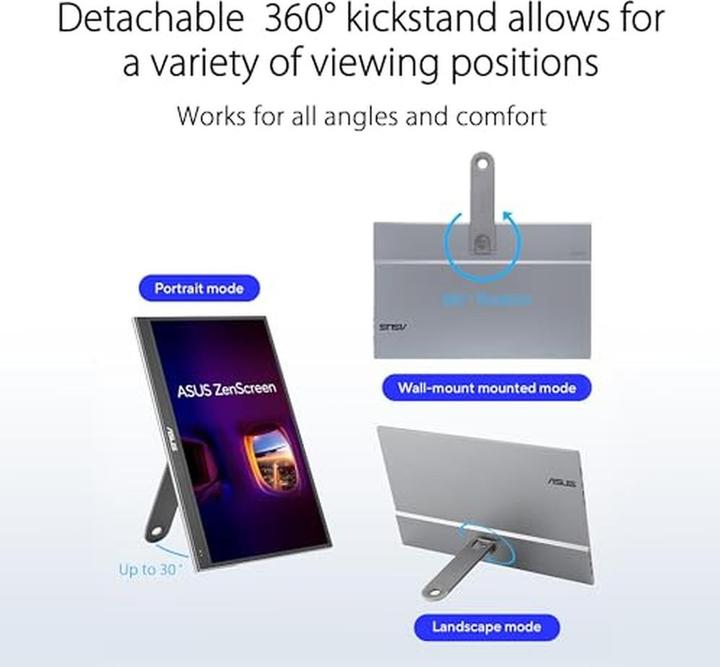 Produktbild ASUS ZenScreen OLED MQ16AHE (1920 x 1080 Pixel, 15.60")