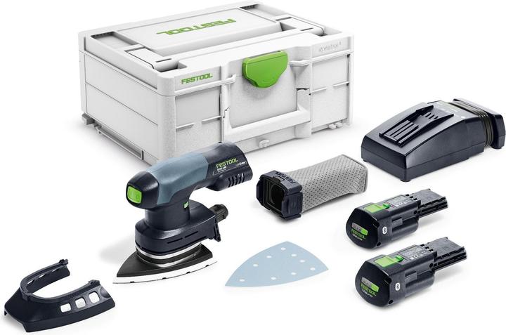 Festool Ponceuse Delta sans fil DTSC 400 3,0 I-Plus (Plateau de ponçage triangulaire)