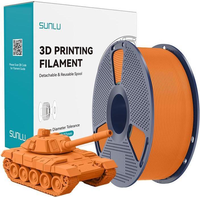 Actual product image Sunlu Filament PLA+ High-Speed Pomarańczowy (PLA, 1.75 mm, 1000 g)