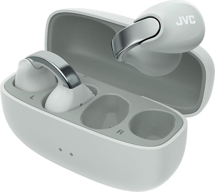 Actual product image JVC HA-NP1T-H Nearphones Open Ear True Wireless Headphones ice grey (No noise cancellation, 24 h, Wireless)