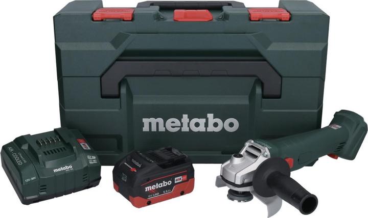 Actual product image Metabo W 18 L 9-125 Battery angle grinder 18 V 125 mm + 1x battery 5.5 Ah + charger + metaBOX (125 mm)