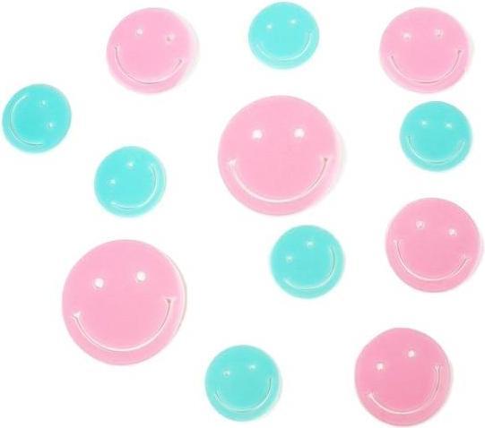 Image du produit Andy Fluoreszierende Aufkleber - Smileys 12 Stk