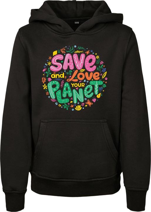 Produktbild Mister Tee Save And Love Kapuzenpullover (140)