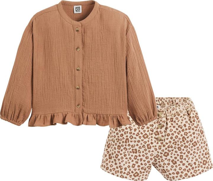 Produktbild La Redoute Collections Set aus Bluse und Shorts (104)