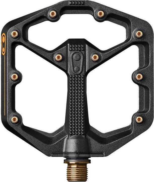 Crankbrothers Pedal Body Pedalkörper, Stamp V1, Level 7+11, small, rechts, black/gold