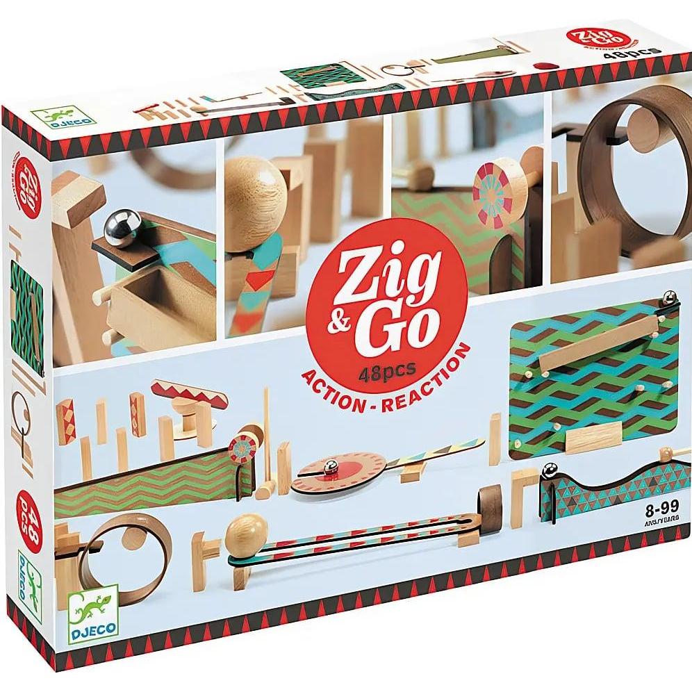Djeco Kettenreaktionsspiel Zig & Go 48 Teile (DJ05644)