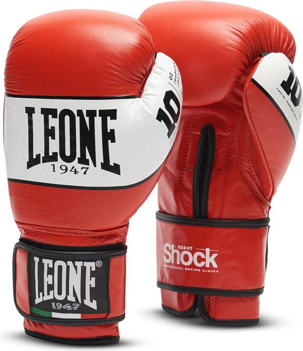 Produktbild Leone Boxhandschuh Shock Rot GN047 (10 OZ, One Size)