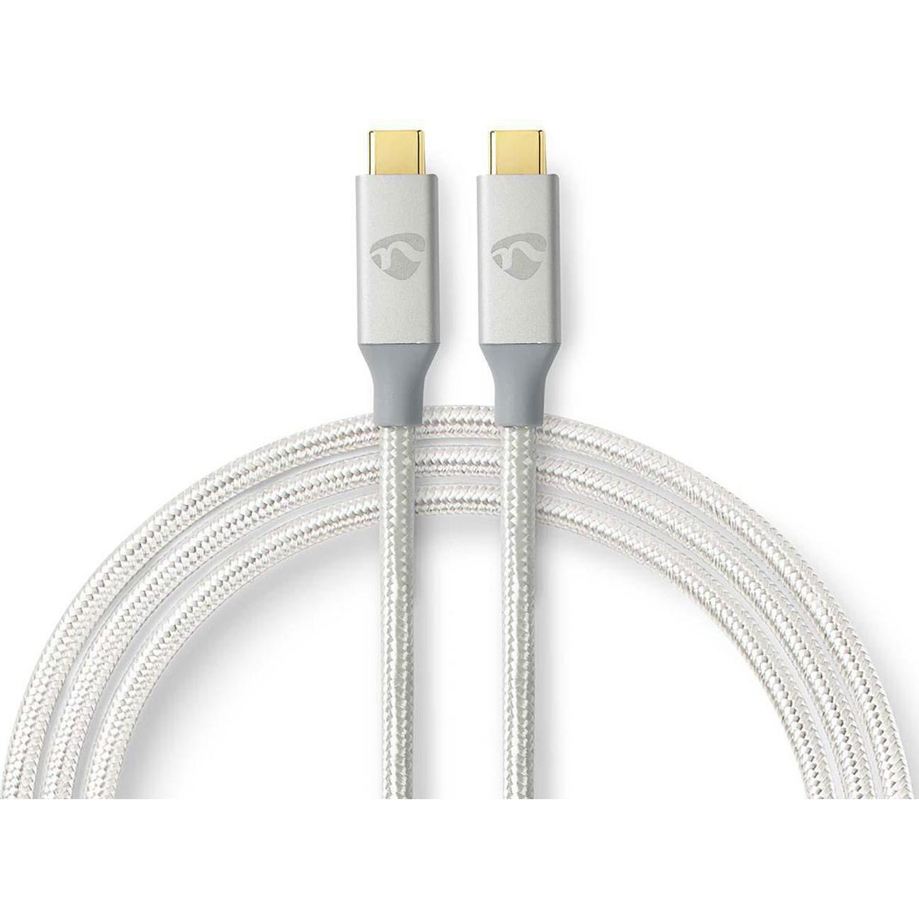 Nedis USB-Kabel USB 3.2 Gen 2x2 (1 m, USB 4.0), USB Kabel