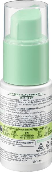 Produktbild dm alverde Trockenshampoo Bio-Grüner Tee, Bio-Zitrone (Trockenshampoo)