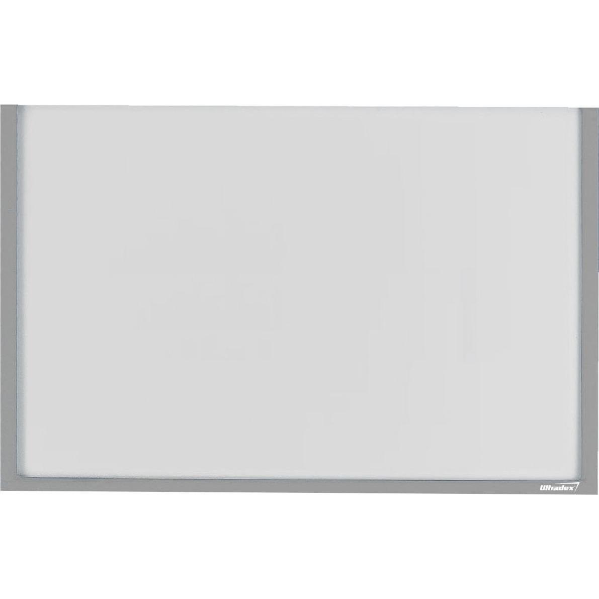 Ultradex, Informationsschild, Infotasche für DIN A5 quer selbstklebend VE=1 Stück grau