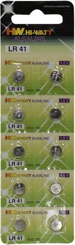 HW Button cell batteries LR41 (10 pcs., LR41)