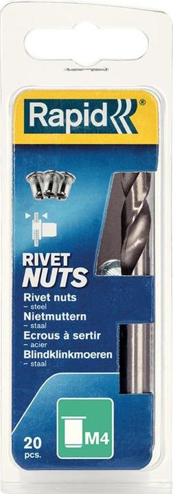 Actual product image Rapid M4 blind rivet nuts