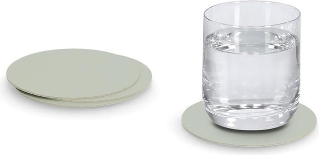 Image du produit Zeller Present Set de dessous de verre, 4 pièces, similicuir, menthe (4 x, Dessous de verre)