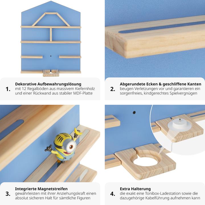 Actual product image tectake Scaffale da parete Mylittle Story per fino a 50 Tonies