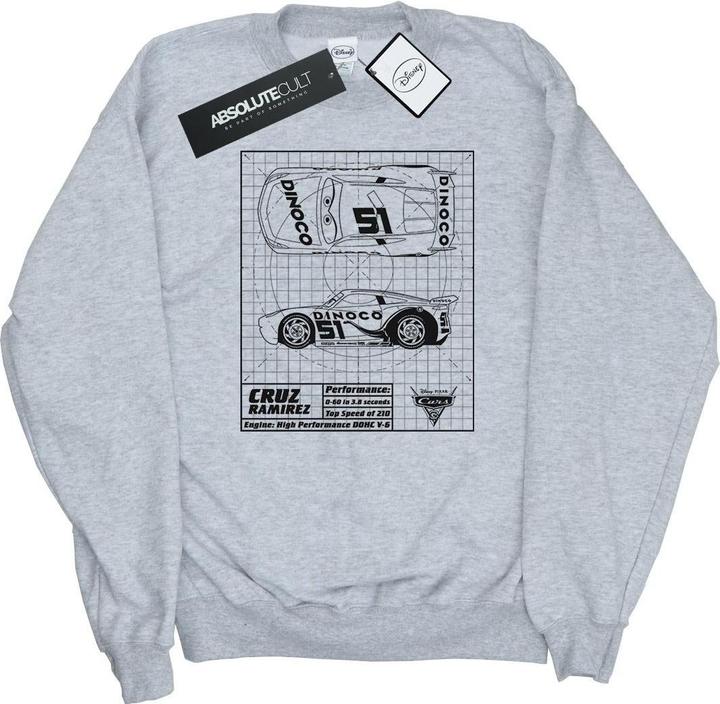 Produktbild Disney Cars Cruz Ramirez Blueprint Sweatshirt (L)
