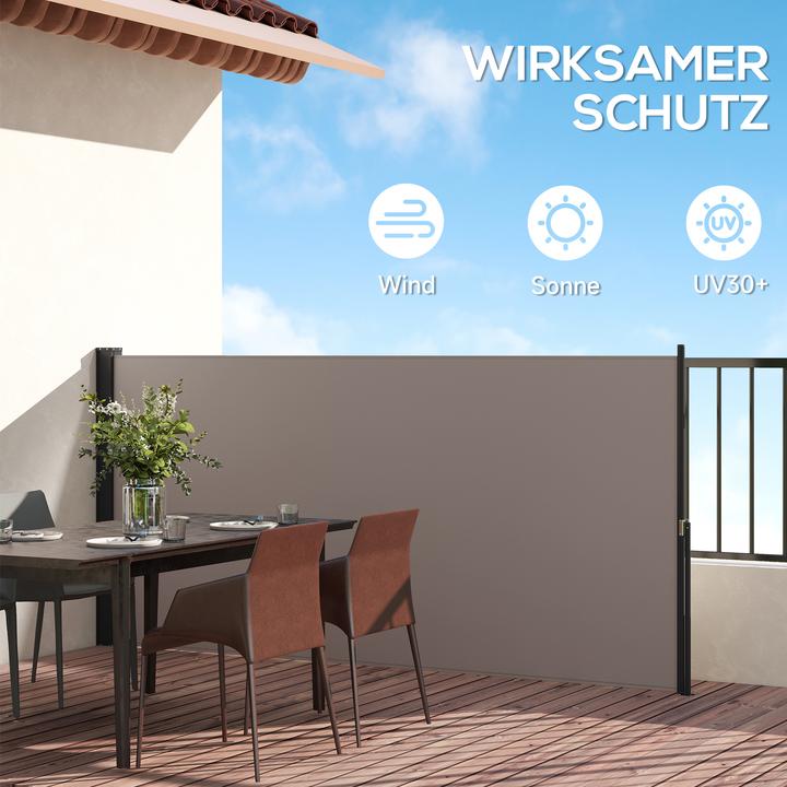 Image du produit Outsunny Gartensichtschutz Polyesterstoff, Aluminium, Metall Hellgrau (0.04 m)