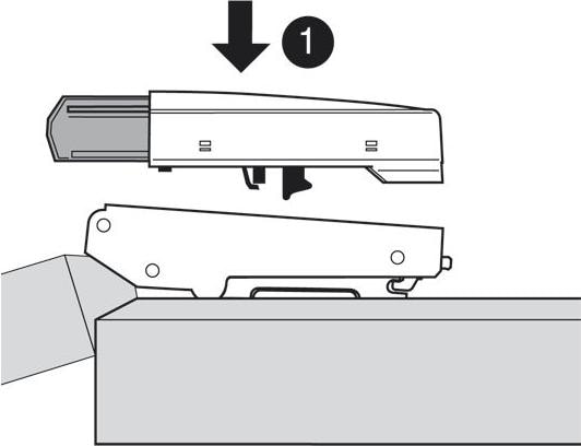 Produktbild Vasalat BLUM Aufsteckteil BLUMOTION Clip Top Scharnier Eckanschlag 2 Stück