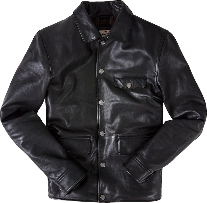 Produktbild Joe Browns Classic Leather Jacket with Vintage Check Lining (XXL)