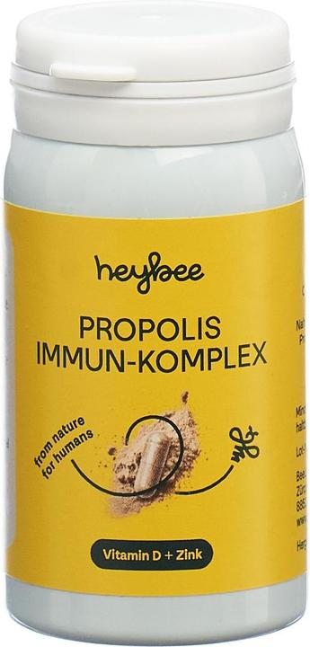 Actual product image Heybee Propolis immune complex (60 Piece, Capsules, 51 g)