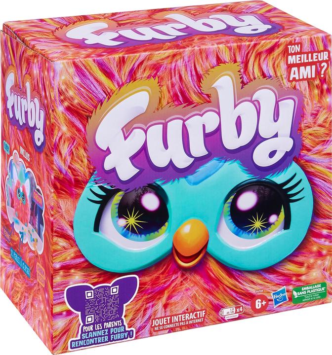 Actual product image Furby interactive plush toy (orange) - French voice output (15 cm)