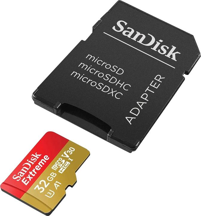 Produktbild SANDISK Extreme microSDHC (32 GB, microSDHC, U3, UHS-I)