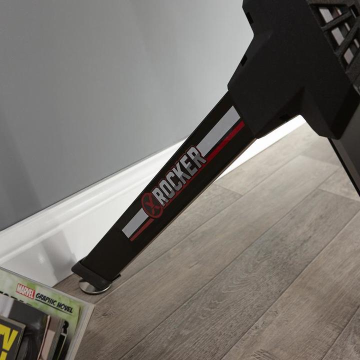 Actual product image X Rocker lynx ultimate gaming desk with vibrant rgb led side lighting