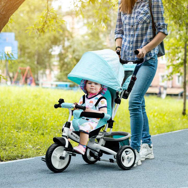 Produktbild Homcom Kinderdreirad Polyester, Metall Grün