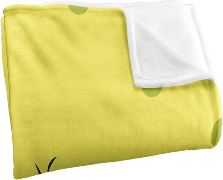 Actual product image Spongebob Squarepants Silky Angry Face Supersoft Blanket (152 x 127 cm)