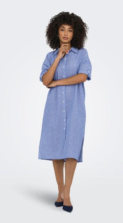 Actual product image JdY Locker geschnitten Hemdkragen Voluminöser Armschnitt Midikleid Kleid (XS)