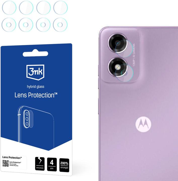 Actual product image 3MK Lens Protect Motorola Moto E14 Ochrona na obiektyw aparatu 4szt (4 pcs., Motorola Moto E14)