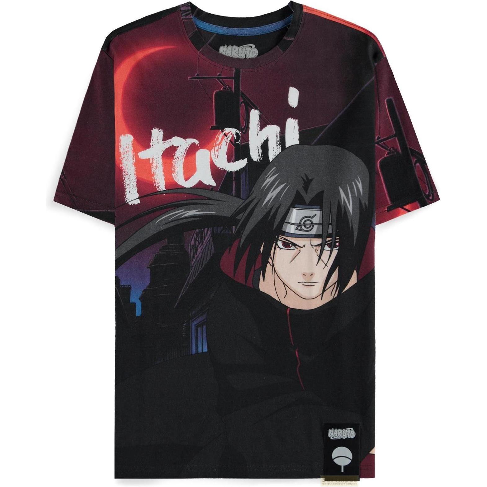 Difuzed, Herren, Shirt, Naruto - Itachi And Sasuke Digital AOP Men's Short Sleeved T-shirt - S, Mehrfarbig, (S)