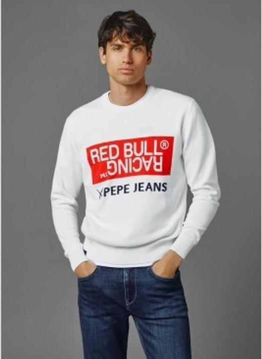 Produktbild Pepe Jeans Racing Intarsia Logo Strickpullover mit Rundhalsausschnitt (S)